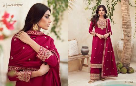 Rang By Aashirwad Premium Silk Designer  Palazzo Salwar Suit Catalogue